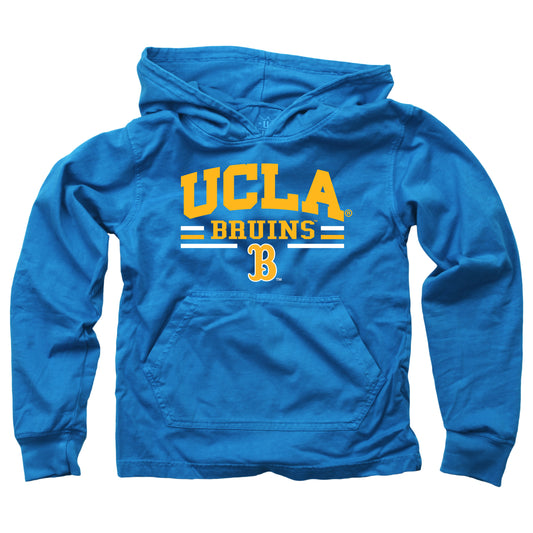 UCLA Bruins Wes and Willy Youth Boys Long Sleeve Hooded T-Shirt