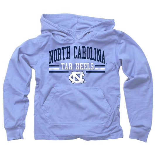 North Carolina Tar Heels Wes and Willy Youth Boys Long Sleeve Hooded T-Shirt