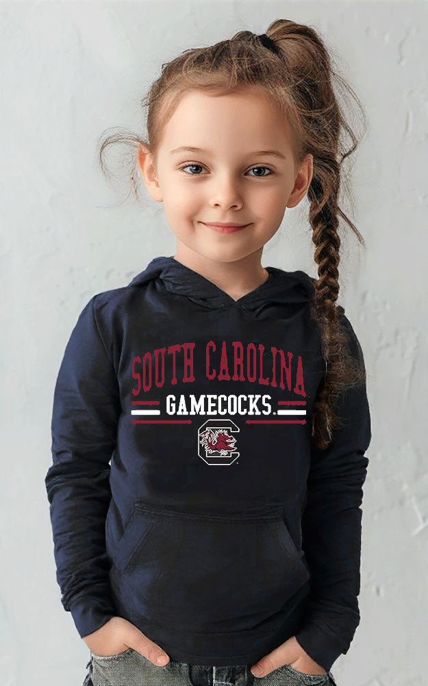 South Carolina Gamecocks Wes and Willy Youth Boys Long Sleeve Hooded T-Shirt