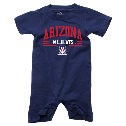 Arizona Wildcats Wes and Willy Baby College Team Shorts Romper