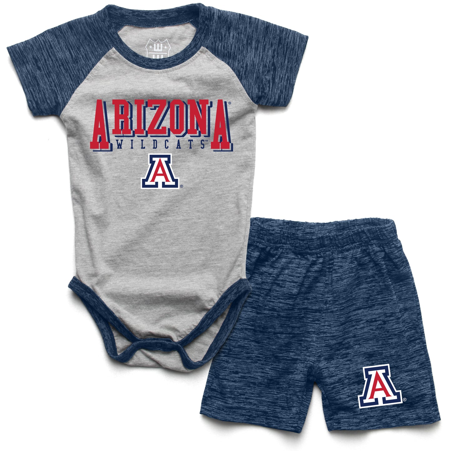 Arizona Wildcats Wes and Willy Baby College Team Hopper and Short Set