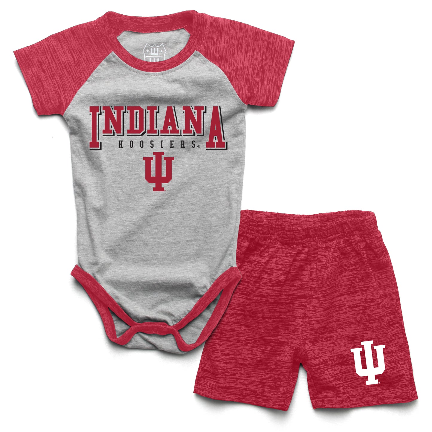 Indiana Hoosiers Wes and Willy Baby College Team Hopper and Short Set