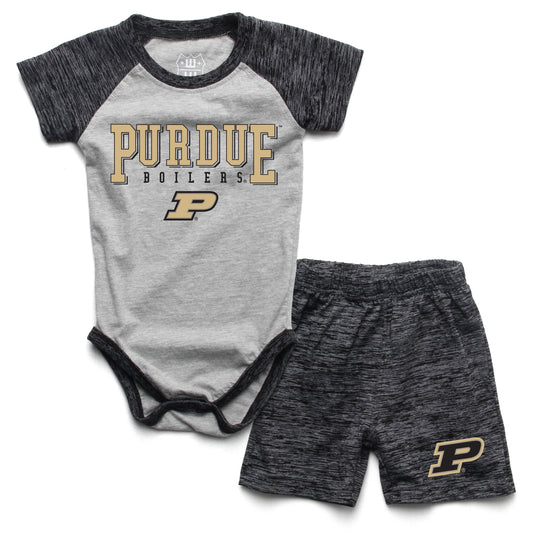 Purdue Boilermakers Wes and Willy Baby College Team Hopper and Short Set