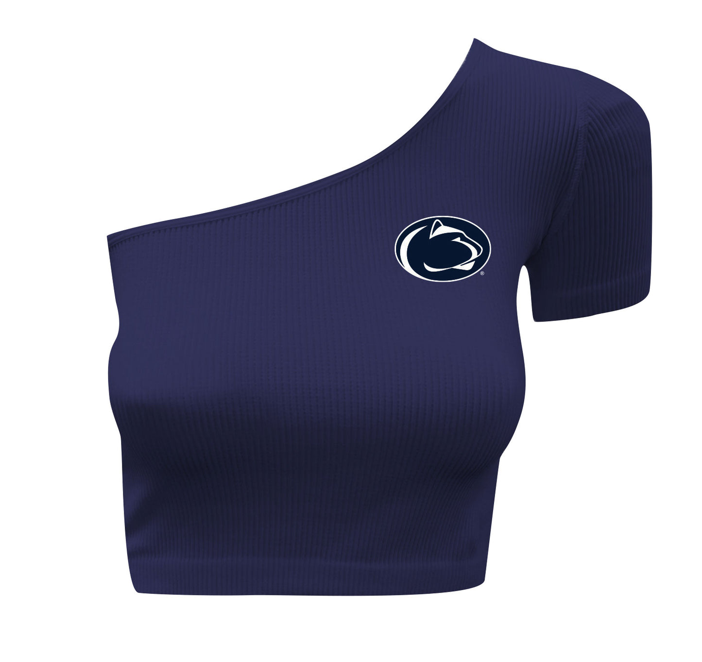 Penn State Nittany Lions Women's Wes and Willy One Shoulder Crop Top