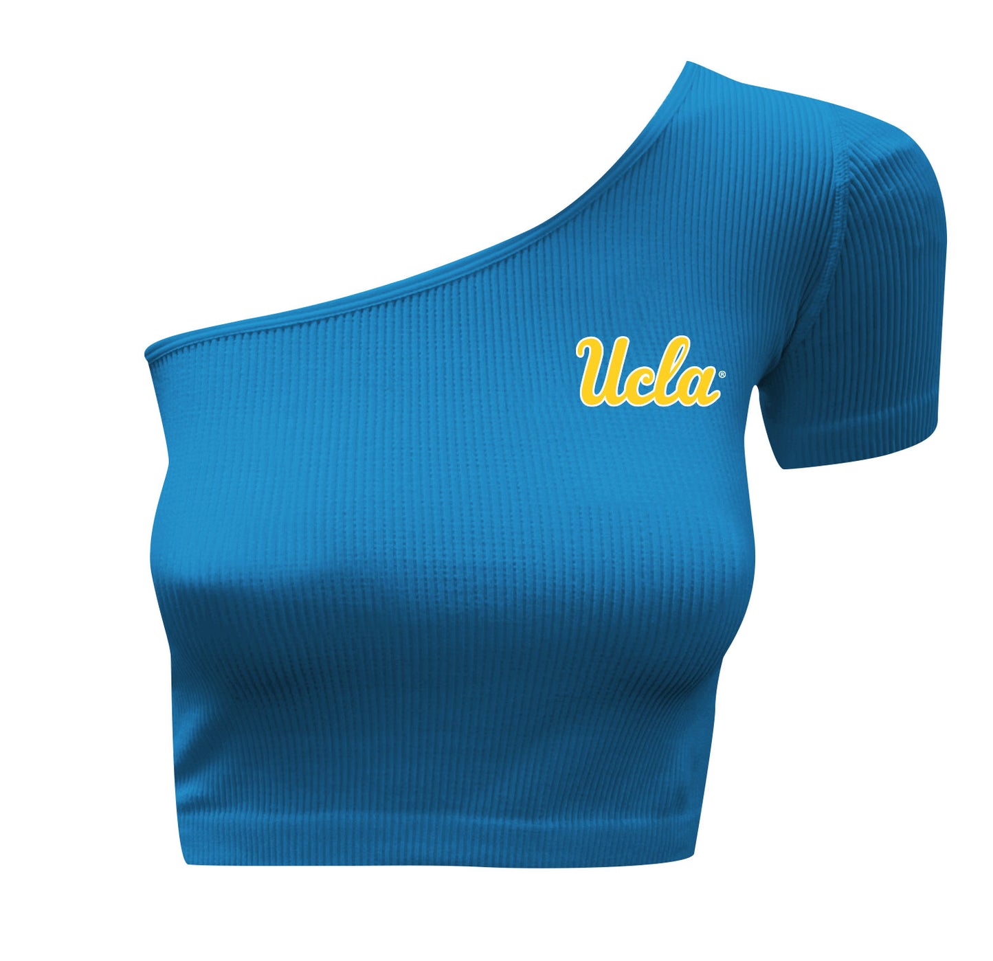 UCLA Bruins Women's Wes and Willy One Shoulder Crop Top