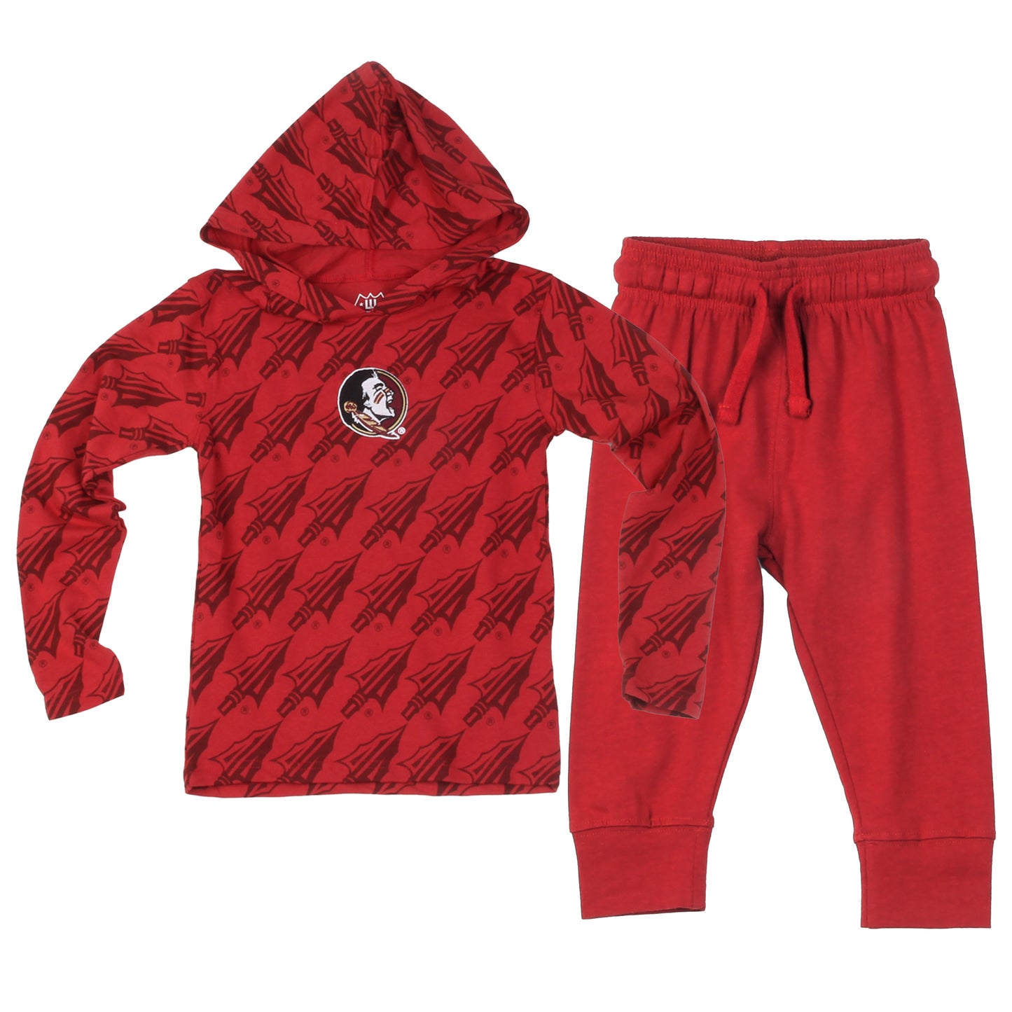 Florida State Seminoles Wes and Willy Infant and Toddler All Over Team Logo Outfit