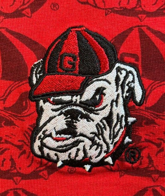 Georgia Bulldogs Wes and Willy Infant and Toddler All Over Team Logo Outfit