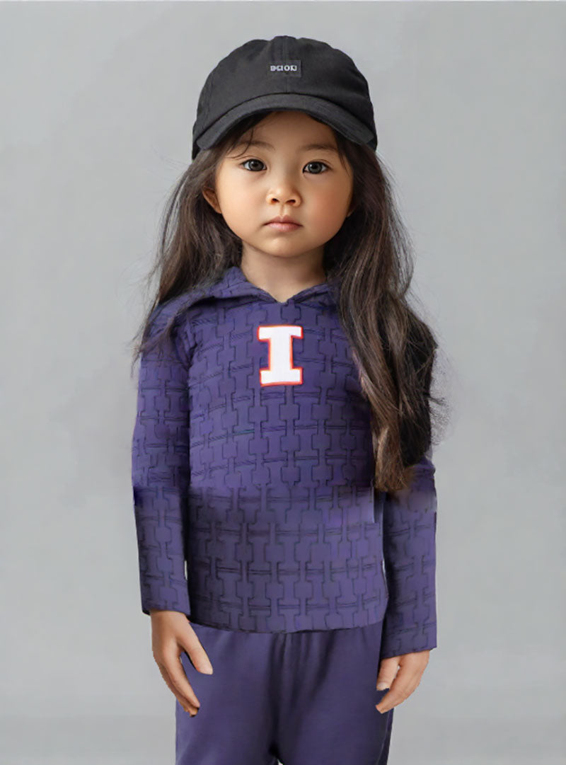 Illinois Fighting Illini Wes and Willy Infant and Toddler All Over Team Logo Outfit