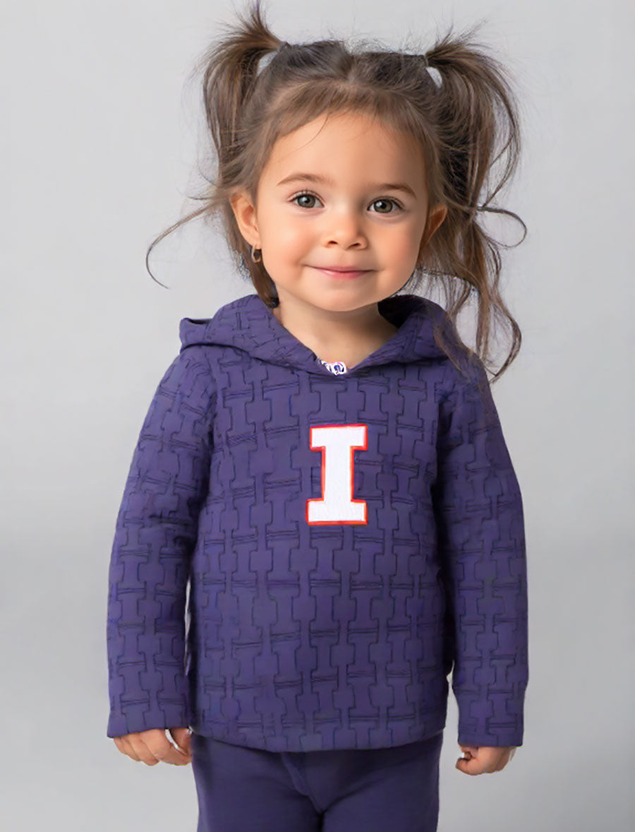 Illinois Fighting Illini Wes and Willy Infant and Toddler All Over Team Logo Outfit