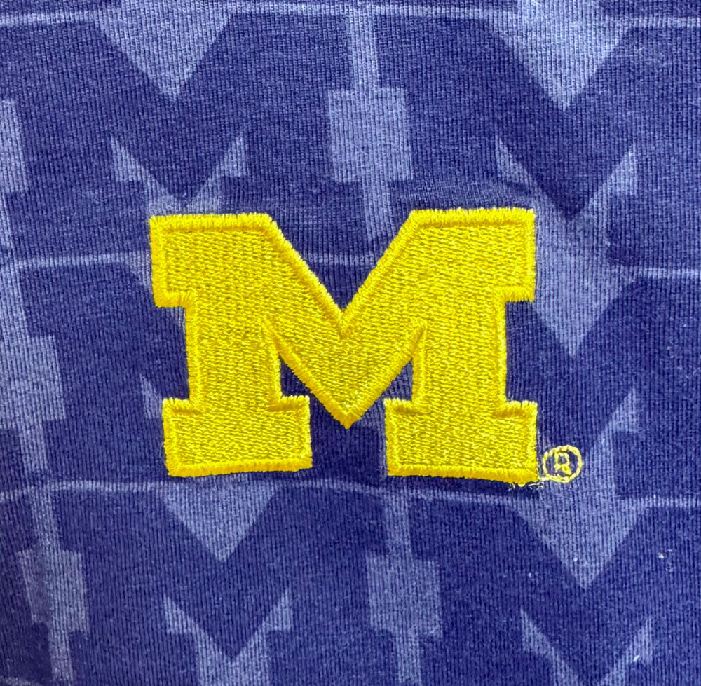 Michigan Wolverines Wes and Willy Infant and Toddler All Over Team Logo Outfit