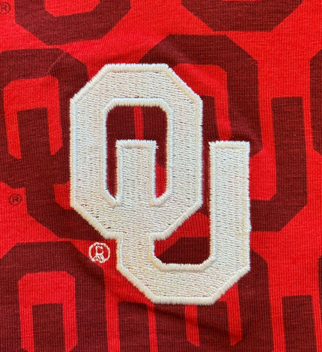 Oklahoma Sooners Wes and Willy Infant and Toddler All Over Team Logo Outfit