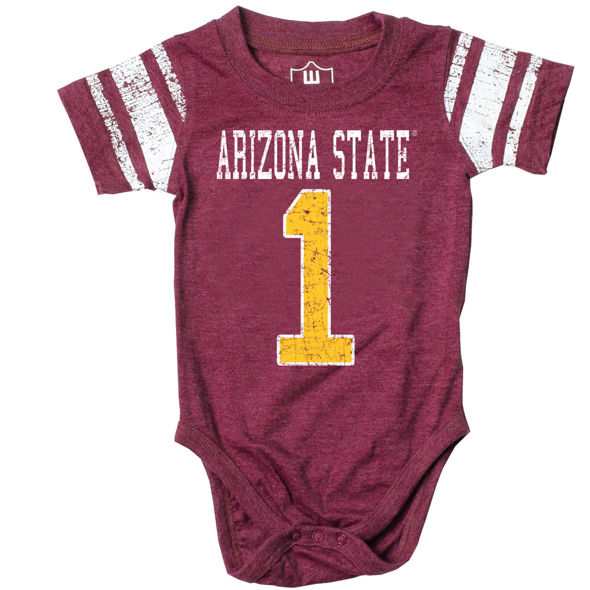 Arizona State Sun Devils Wes and Willy Baby College One Piece Jersey Bodysuit