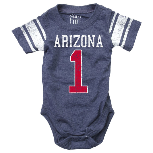 Arizona Wildcats Wes and Willy Baby College One Piece Jersey Bodysuit