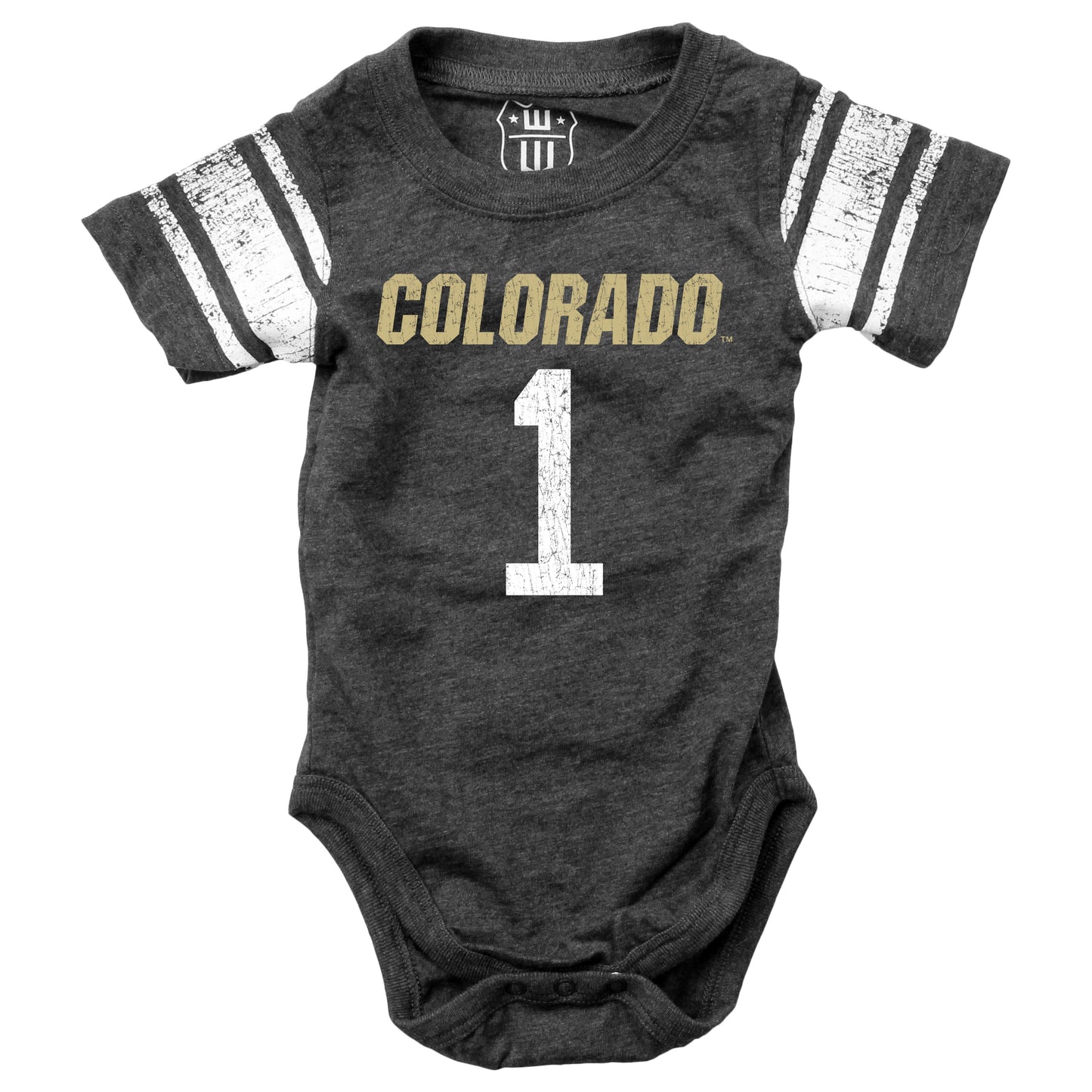 Colorado Buffaloes Wes and Willy Baby College One Piece Jersey Bodysuit