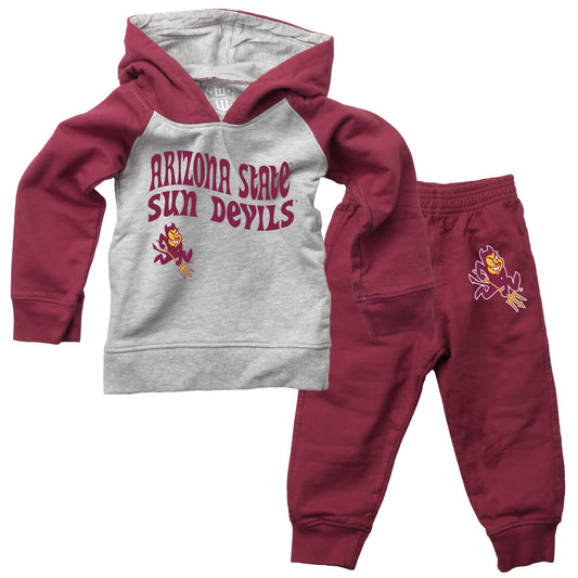 Arizona State Sun Devils Wes and Willy NCAA Infant and Toddler Hoodie Set