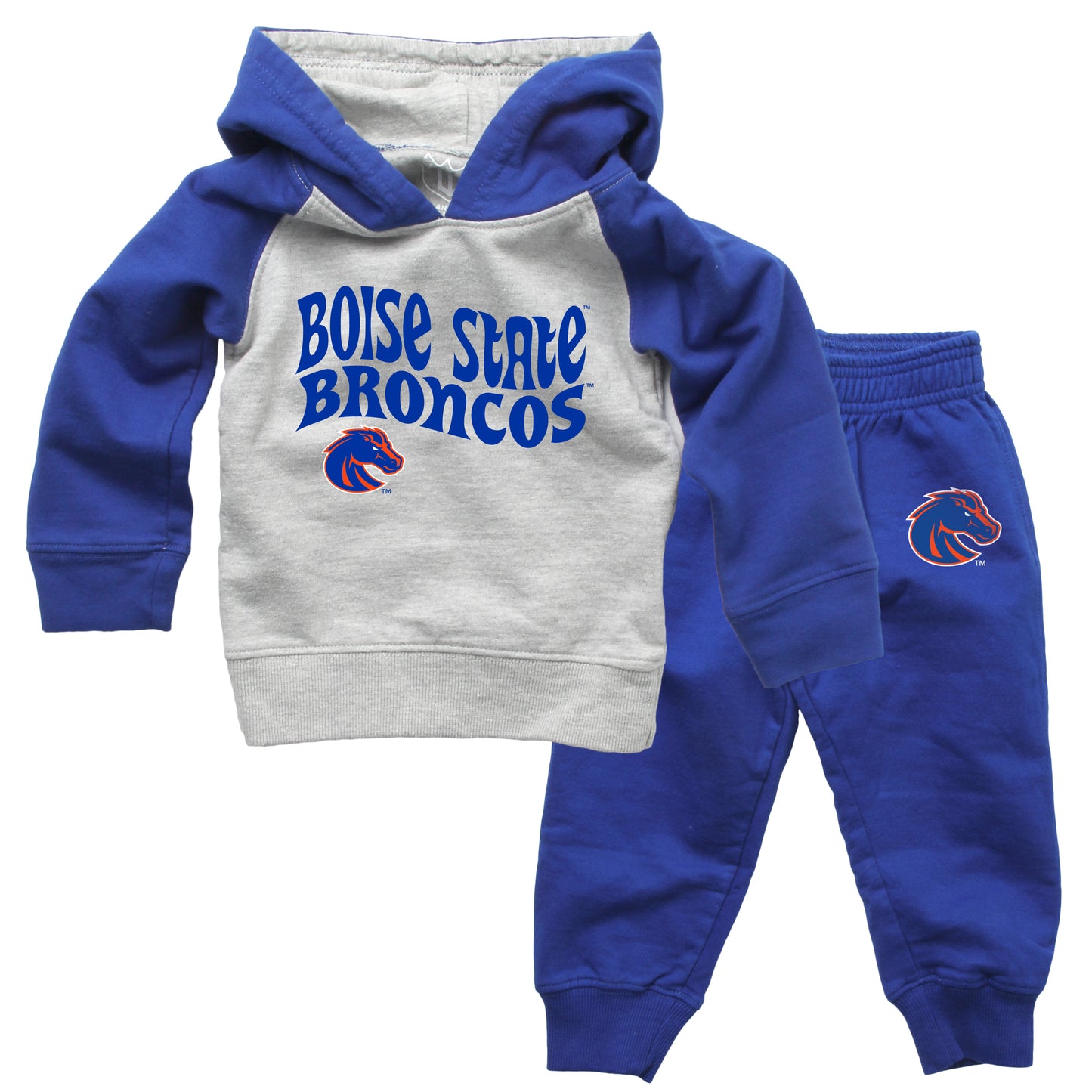 Boise State Broncos Wes and Willy NCAA Infant and Toddler Hoodie Set