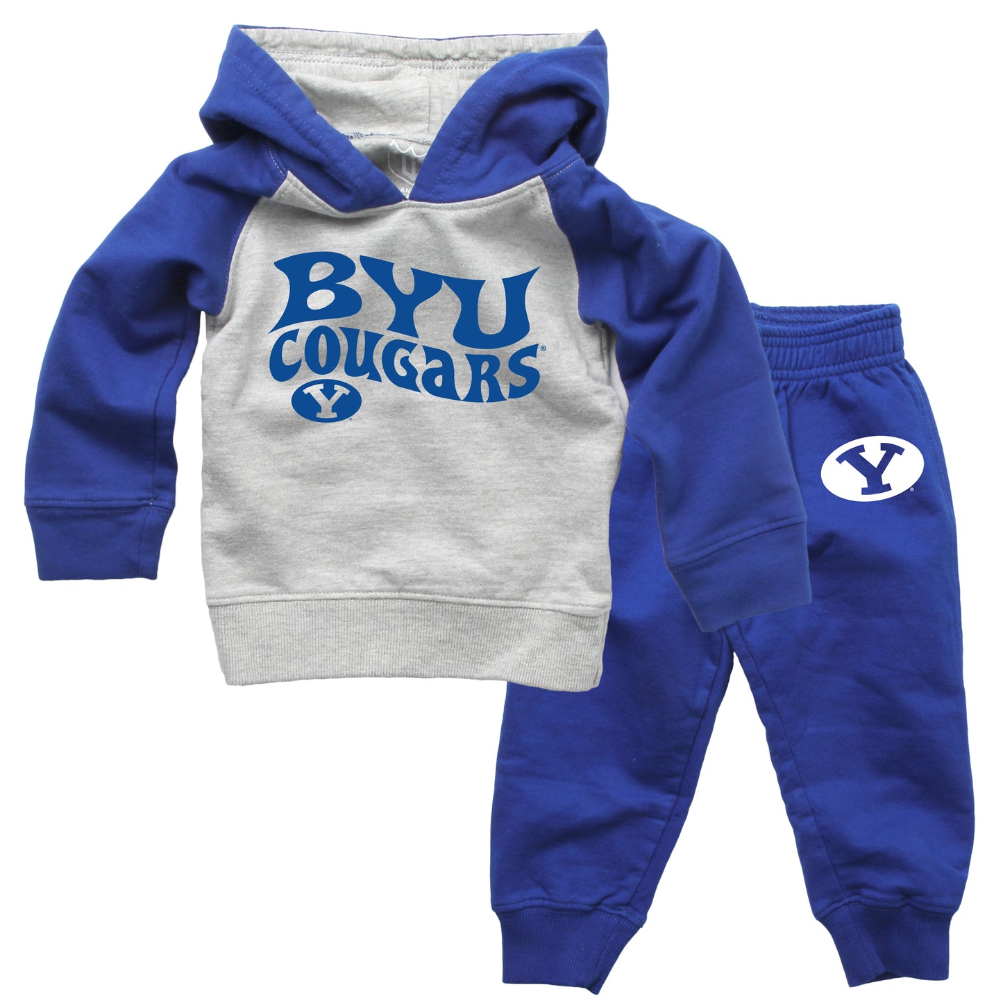 BYU Cougars Wes and Willy NCAA Infant and Toddler Hoodie Set