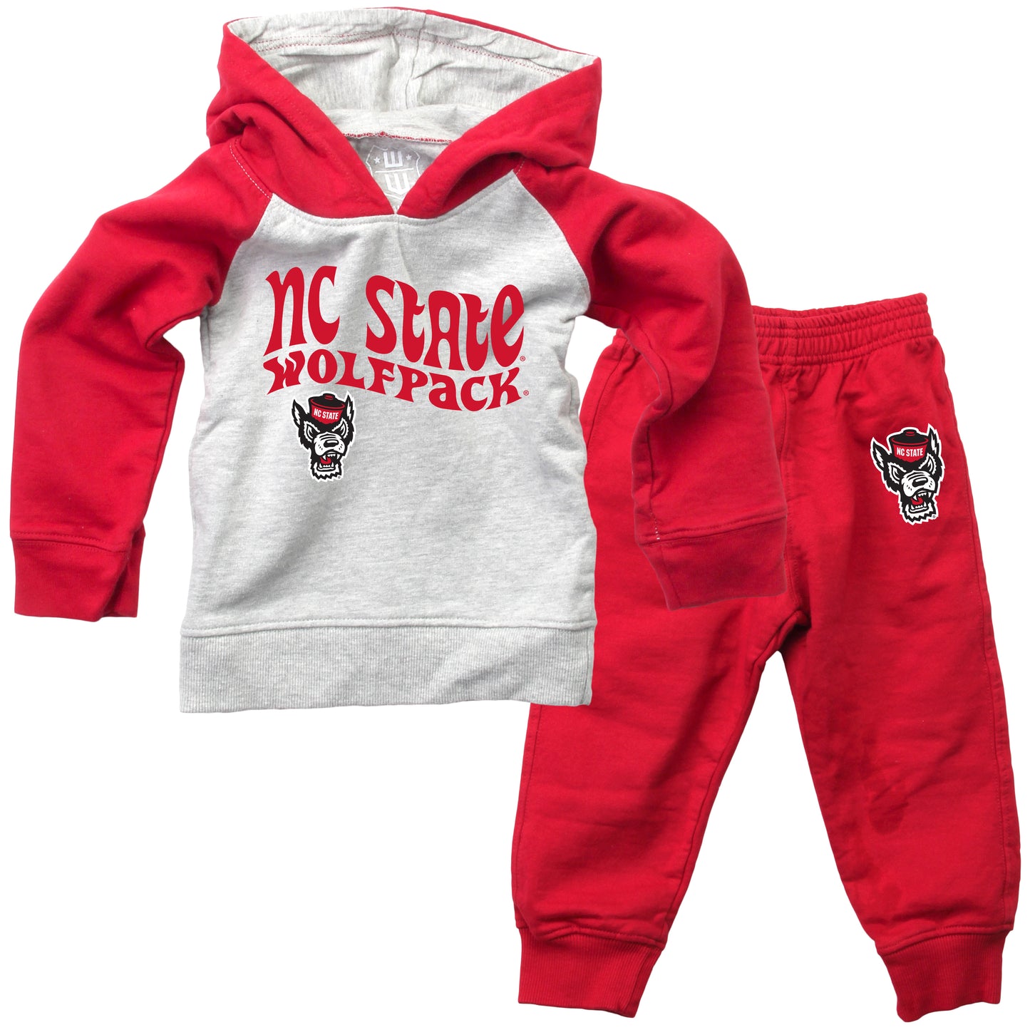 North Carolina State Wolfpack Wes and Willy NCAA Infant and Toddler Hoodie Set