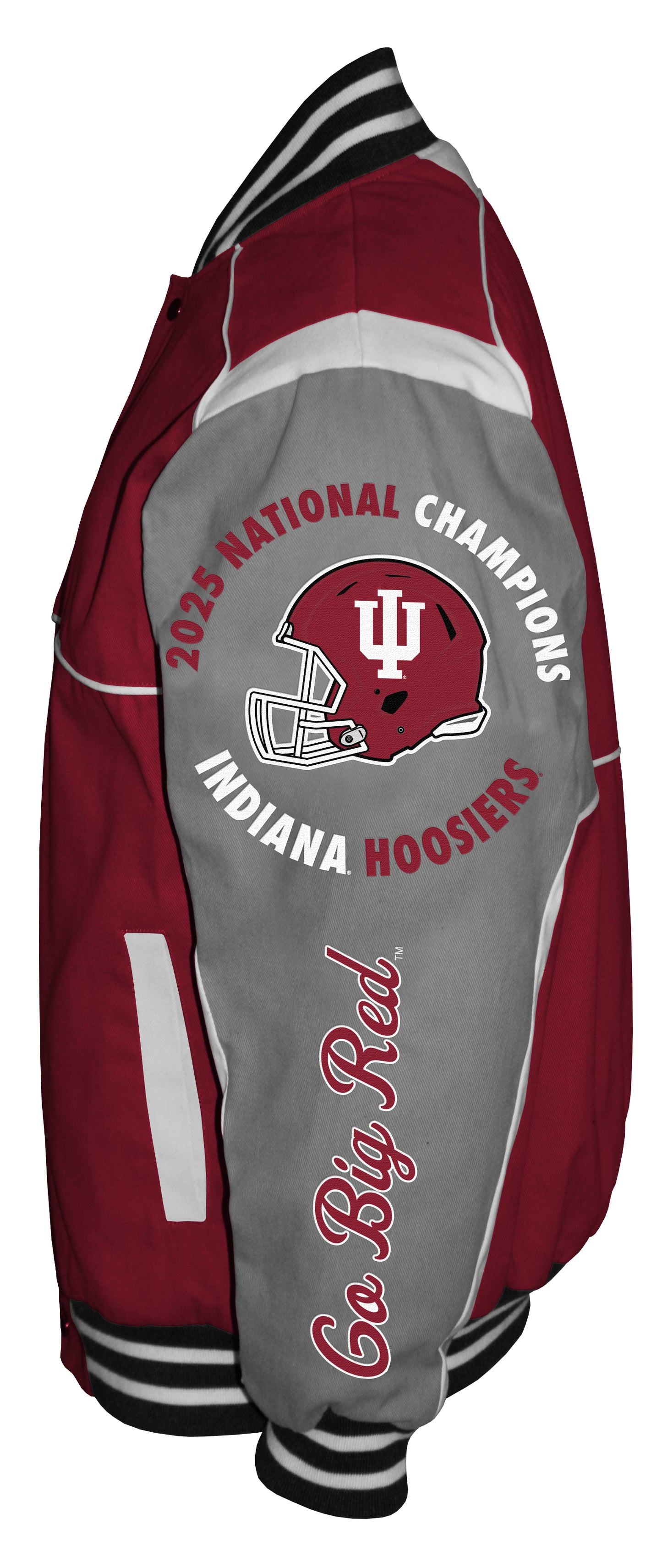 Indiana Hoosiers 2025 National Champions Mens Franchise Club Twill Button Up Jacket