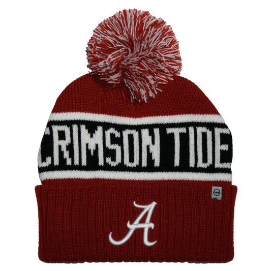 Alabama Crimson Tide Franchise Club Unisex Warrior Knit Hat with Pom