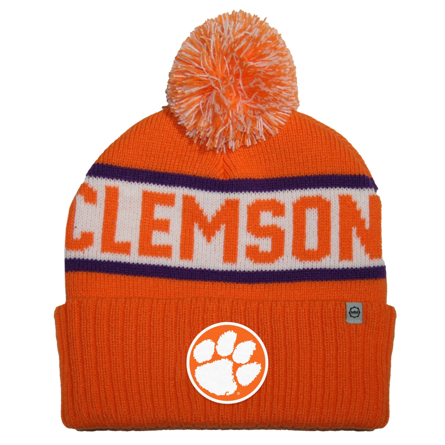 Clemson Tigers Franchise Club Unisex Warrior Knit Hat with Pom
