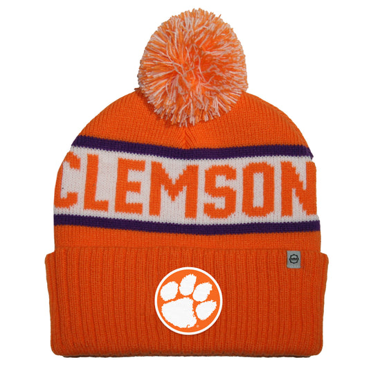 Clemson Tigers Franchise Club Unisex Warrior Knit Hat with Pom
