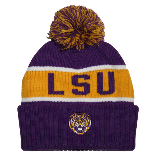 LSU Tigers Franchise Club Unisex Warrior Knit Hat with Pom