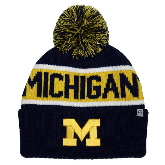 Michigan Wolverines Franchise Club Unisex Warrior Knit Hat with Pom