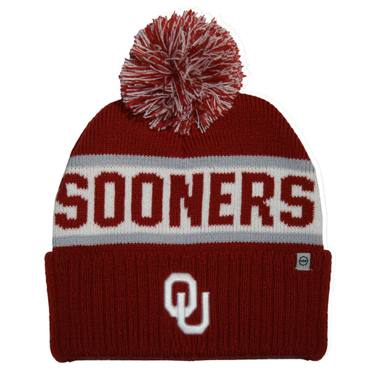 Oklahoma Sooners Franchise Club Unisex Warrior Knit Hat with Pom