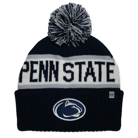 Penn State Nittany Lions Franchise Club Unisex Warrior Knit Hat with Pom