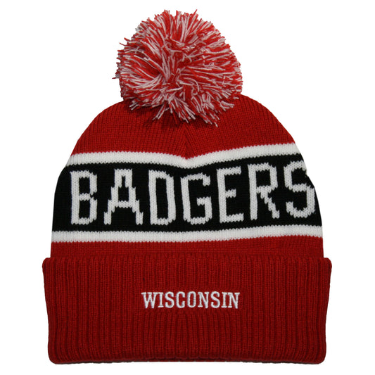 Wisconsin Badgers Franchise Club Unisex Warrior Knit Hat with Pom