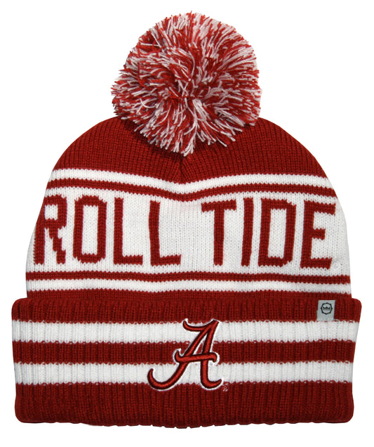 Alabama Crimson Tide Franchise Club Unisex Rally Cry Knit Hat with Pom