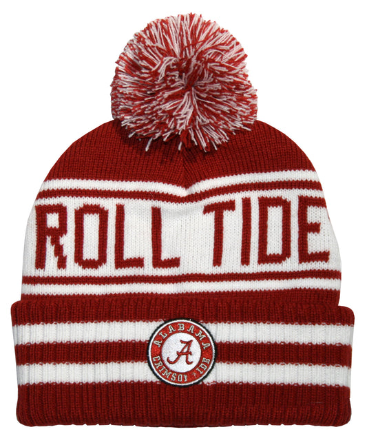 Alabama Crimson Tide Franchise Club Unisex Rally Cry Knit Hat with Pom