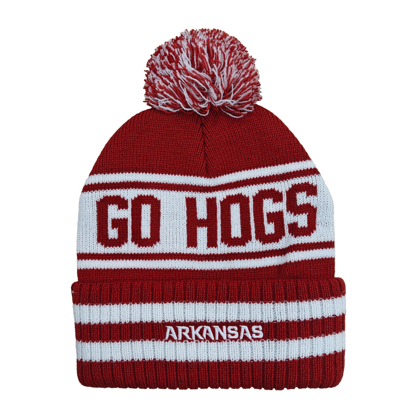 Arkansas Razorbacks Franchise Club Unisex Rally Cry Knit Hat with Pom