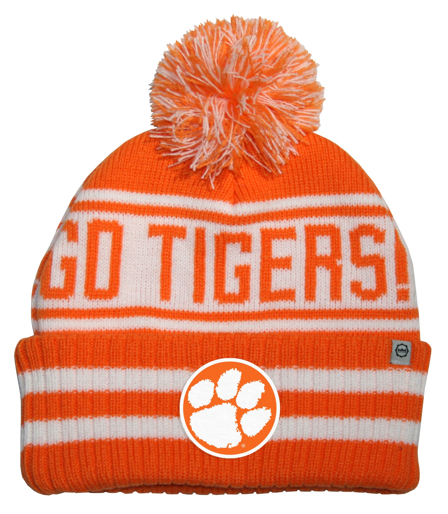 Clemson Tigers Franchise Club Unisex Rally Cry Knit Hat with Pom