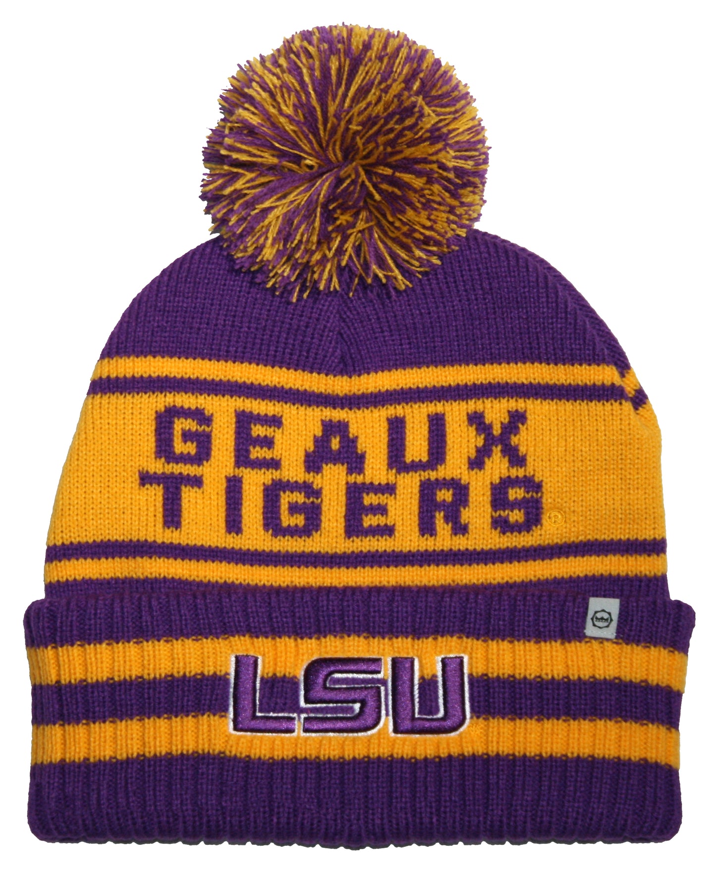 LSU Tigers Franchise Club Unisex Rally Cry Knit Hat with Pom