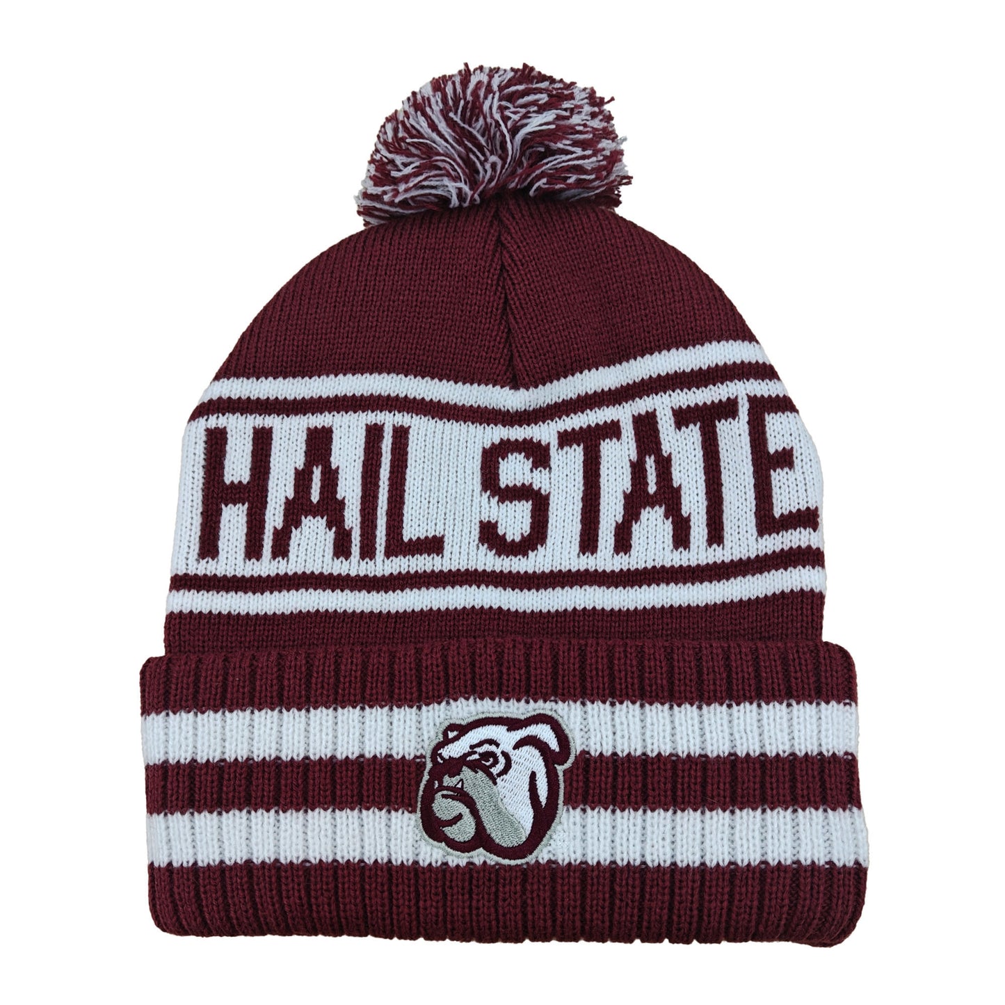 Mississippi State Bulldogs Franchise Club Unisex Rally Cry Knit Hat with Pom