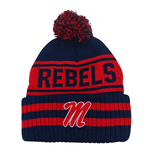 Ole Miss Rebels Franchise Club Unisex Rally Cry Knit Hat with Pom