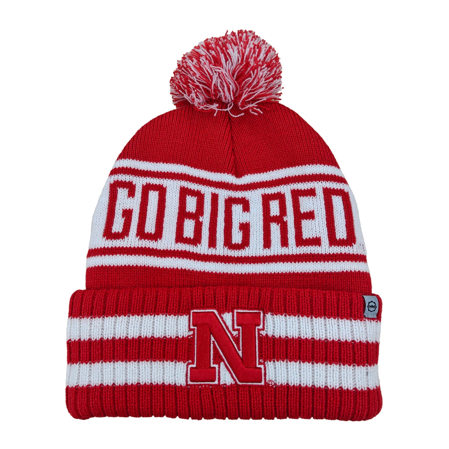 Nebraska Cornhuskers Franchise Club Unisex Rally Cry Knit Hat with Pom