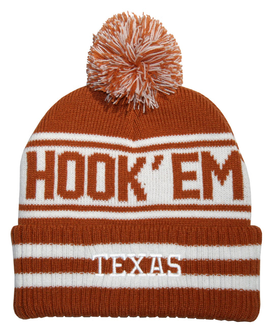 Texas Longhorns Franchise Club Unisex Rally Cry Knit Hat with Pom