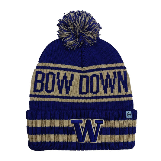 Washington Huskies Franchise Club Unisex Rally Cry Knit Hat with Pom