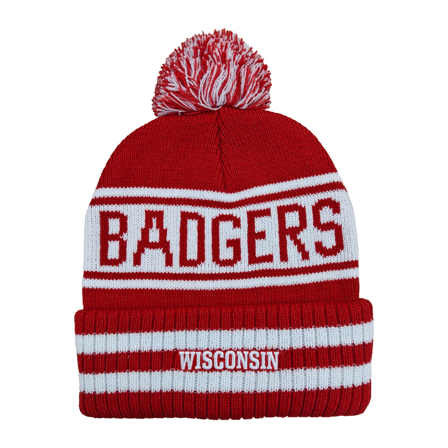 Wisconsin Badgers Franchise Club Unisex Rally Cry Knit Hat with Pom