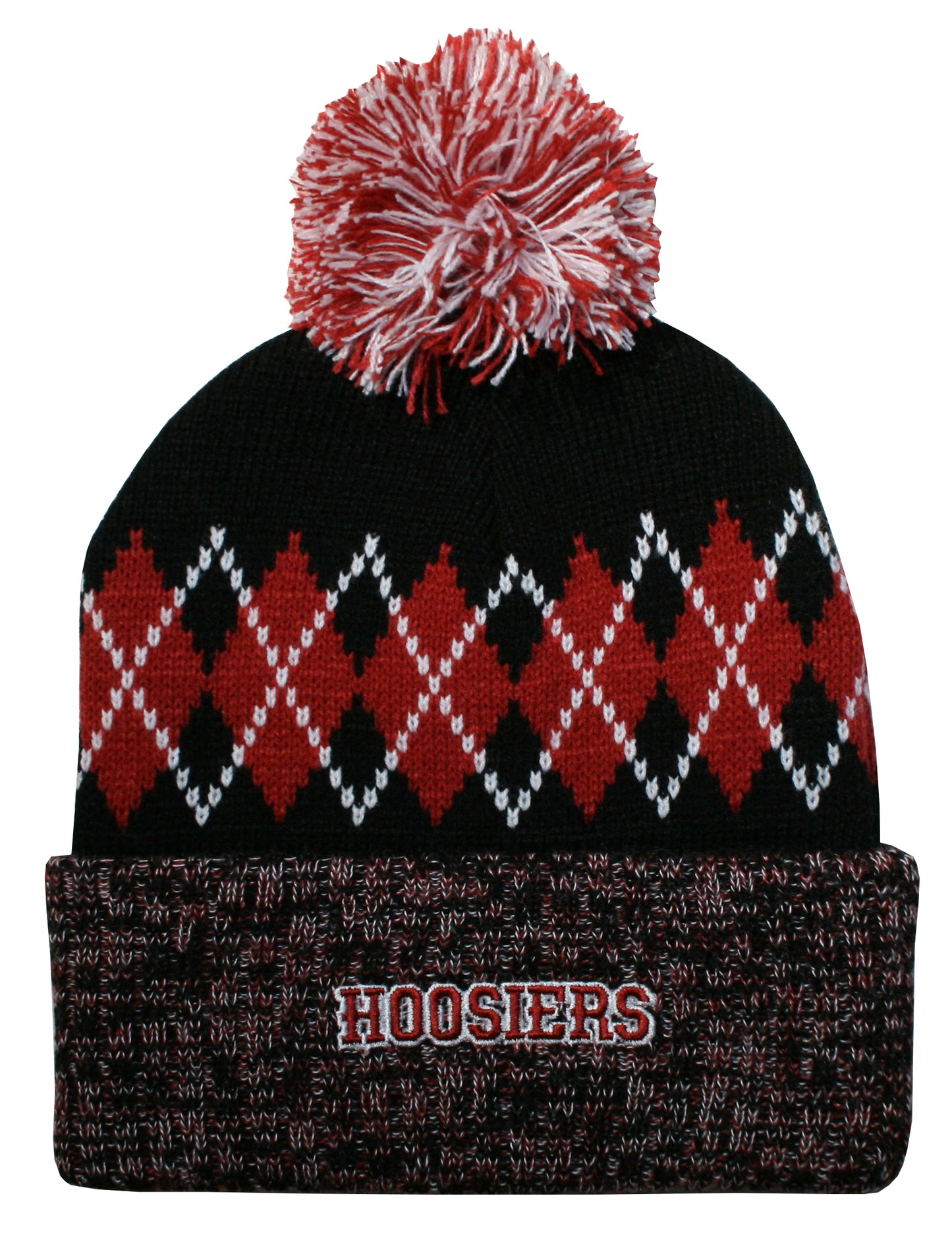 Indiana Hoosiers Franchise Club Unisex The Blur Knit Hat with Pom