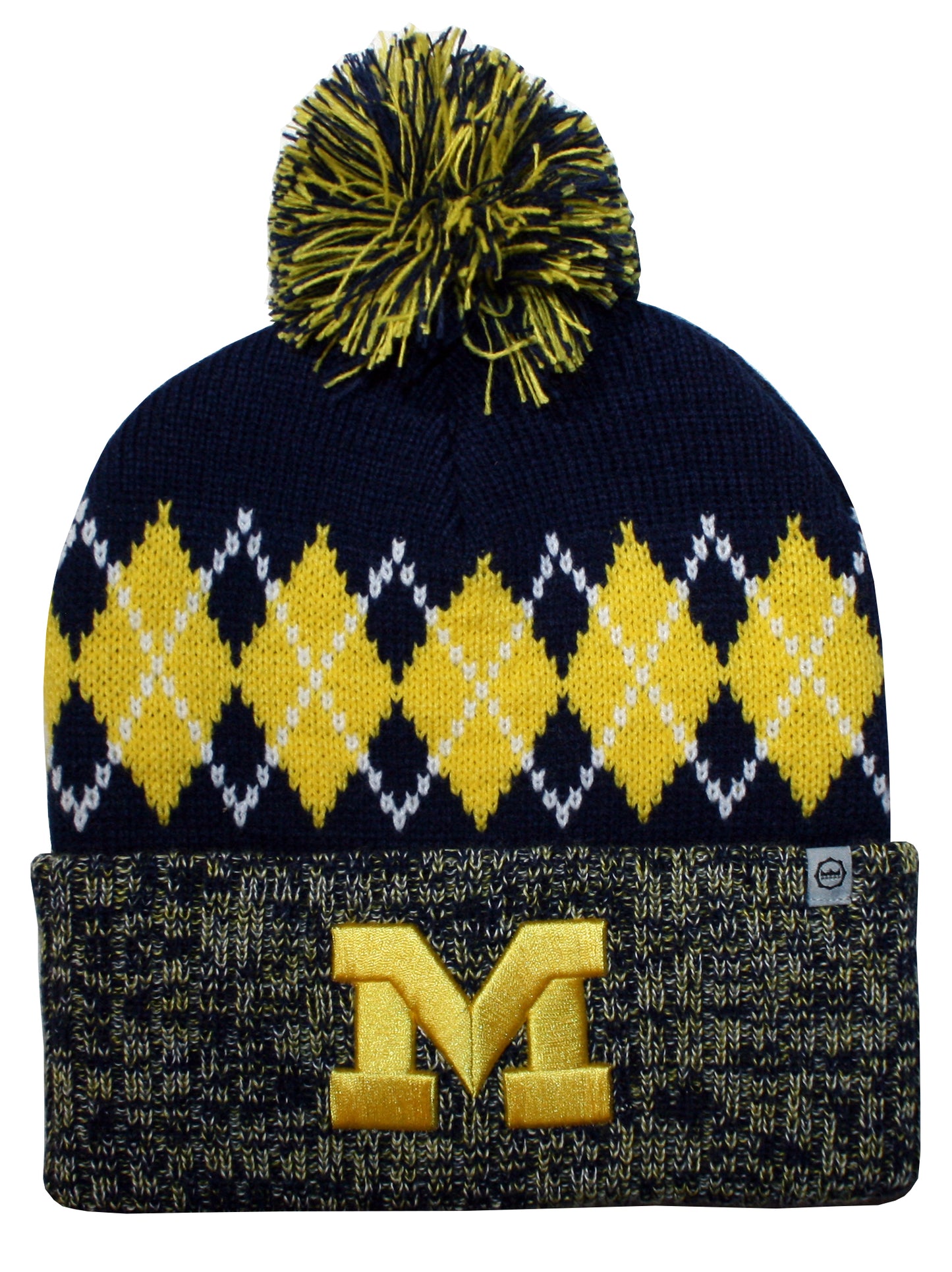 Michigan Wolverines Franchise Club Unisex The Blur Knit Hat with Pom