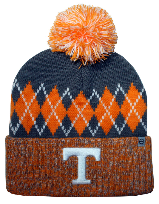 Tennessee Volunteers Franchise Club Unisex The Blur Knit Hat with Pom