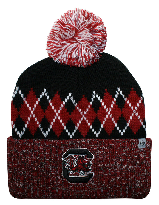 South Carolina Gamecocks Franchise Club Unisex The Blur Knit Hat with Pom