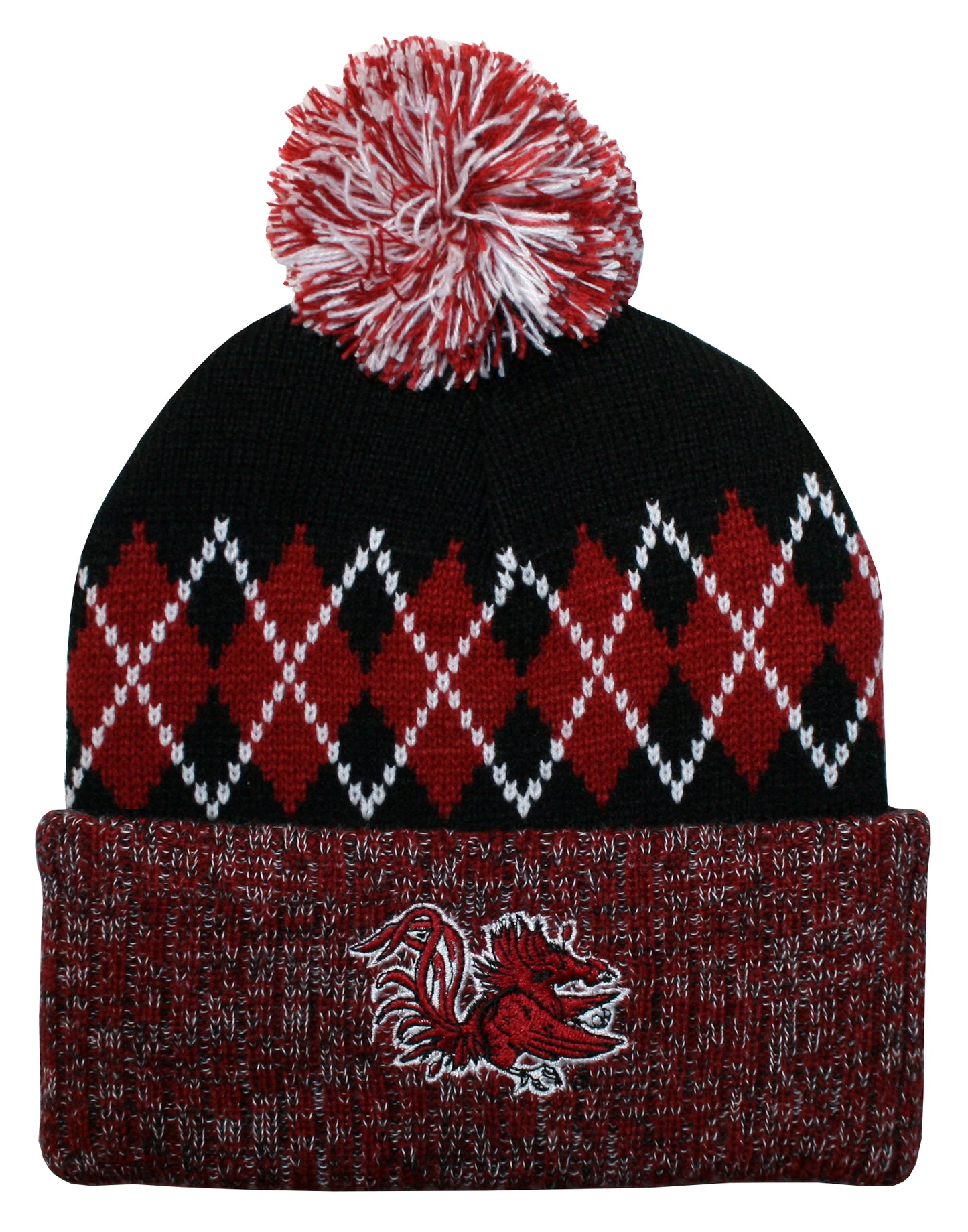 South Carolina Gamecocks Franchise Club Unisex The Blur Knit Hat with Pom