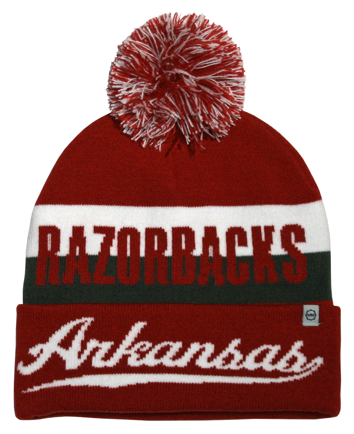 Arkansas Razorbacks Franchise Club Unisex Jaquard Knit Hat with Pom