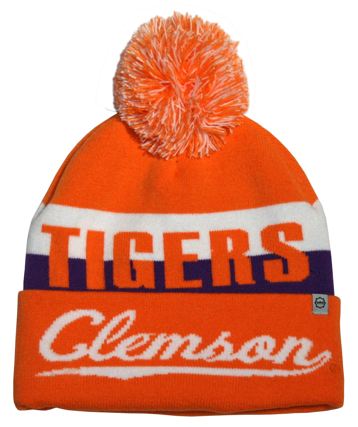 Clemson Tigers Franchise Club Unisex Jaquard Knit Hat with Pom