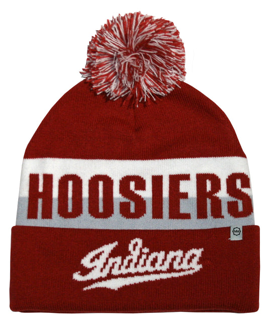 Indiana Hoosiers Franchise Club Unisex Jaquard Knit Hat with Pom